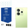 3MK Lens Protection hybridilasi kameralle Xiaomi Redmi Note 14 4G -puhelimelle (4 kpl)