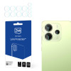 3MK Lens Protection hybridilasi kameralle Xiaomi Redmi Note 14 4G -puhelimelle (4 kpl)
