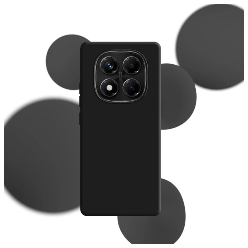 3MK Silicone Case silikonikotelo Xiaomi Redmi Note 14 Pro 5G -puhelimelle, musta