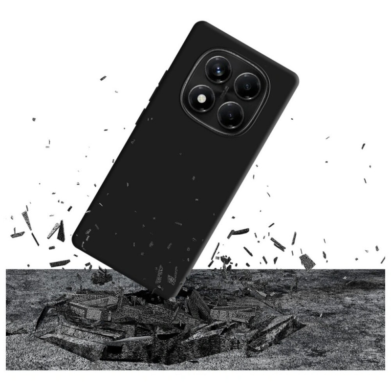 3MK Silicone Case silikonikotelo Xiaomi Redmi Note 14 Pro 5G -puhelimelle, musta