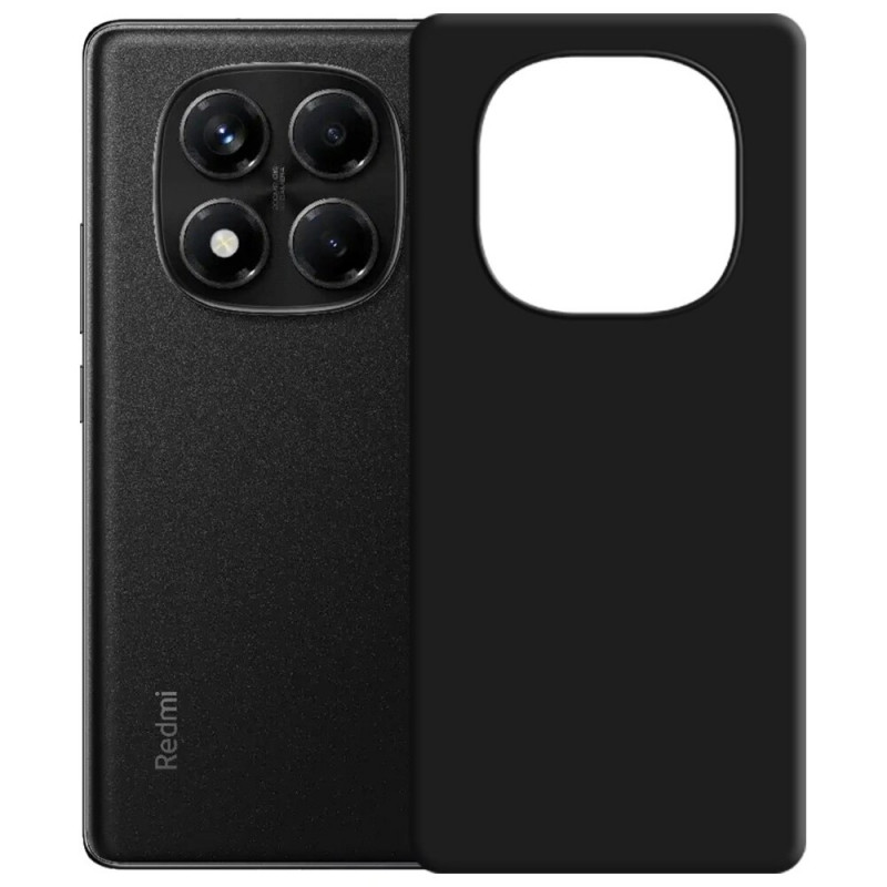 3MK Silicone Case silikonikotelo Xiaomi Redmi Note 14 Pro 5G -puhelimelle, musta