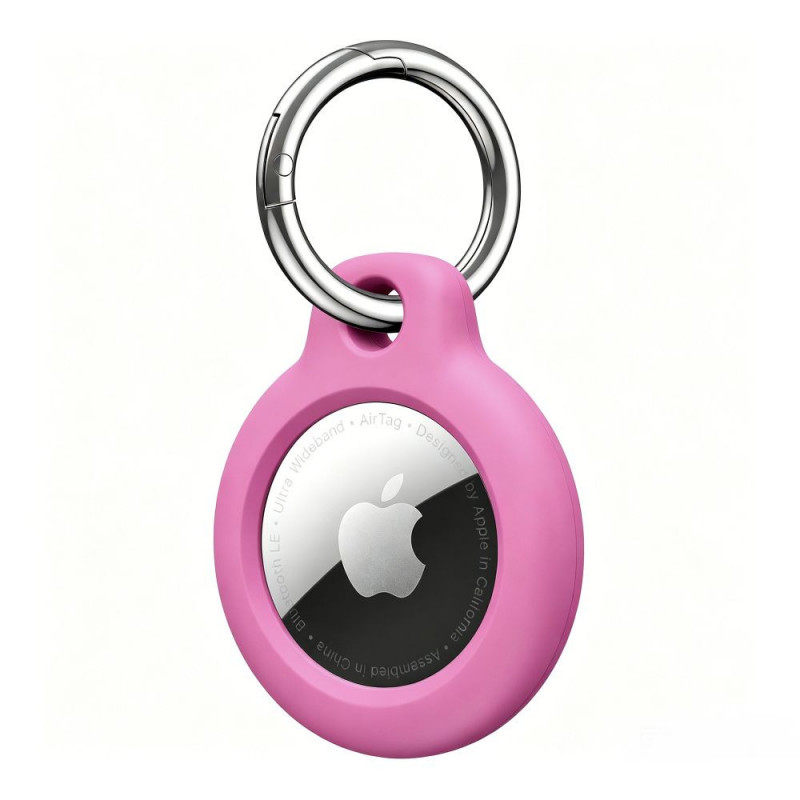 Tech-Protect Rough -suojaava avaimenperä Apple AirTag 1 / 2 -paikantimelle, pinkki