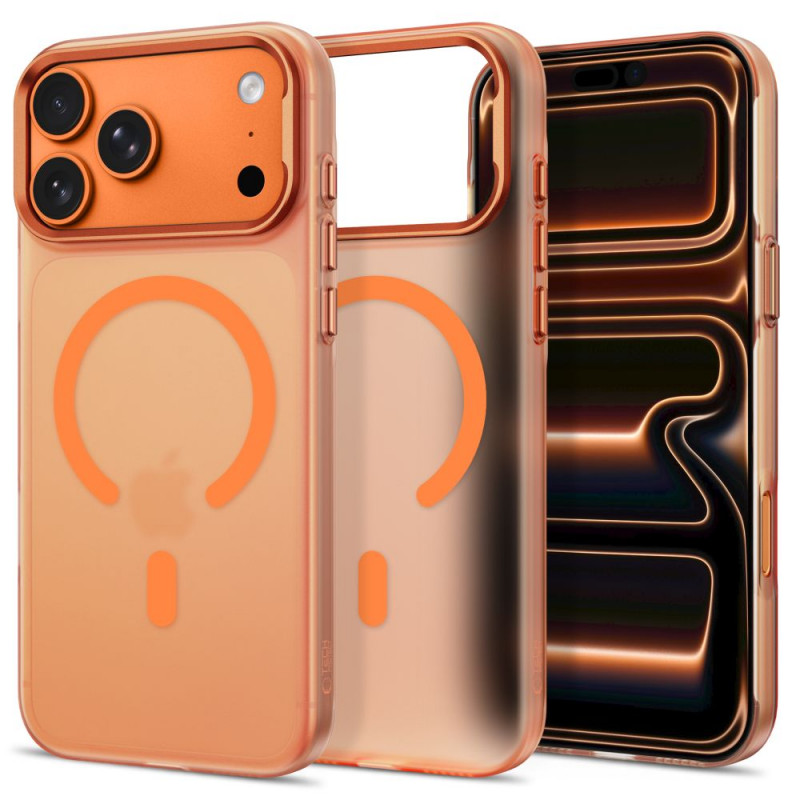 Tech-Protect MagZero MagSafe -suojakuori Apple iPhone 17 Pro Max / 18 Pro Max -puhelimelle, matta Cosmic Orange