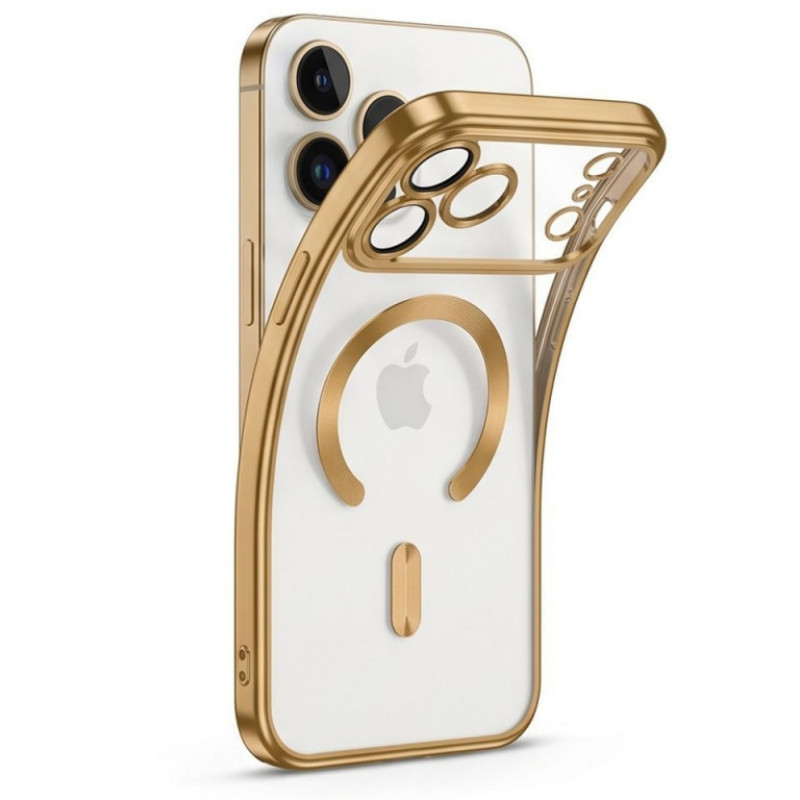 Tech-Protect Magflex MagSafe -suojakuori Apple iPhone 17 Pro Max / 18 Pro Max -puhelimelle, kiiltävä kulta