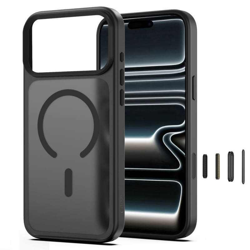 Tech-Protect Magmat MagSafe CC -suojakuori Apple iPhone 17 Pro Max / 18 Pro Max -puhelimelle, matta musta