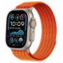 Tech-Protect Nylon Sport -ranneke Apple Watch 44/45/46/49 mm -kelloille, oranssi