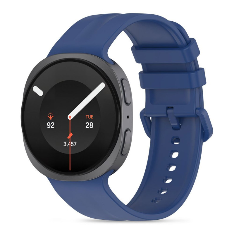 Tech-Protect Silicone Evo -ranneke Samsung Galaxy Watch 8 / 9 / Classic 40 / 44 / 46 mm -kelloille, laivastonsininen