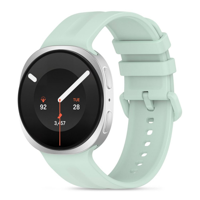 Tech-Protect Silicone Evo -ranneke Samsung Galaxy Watch 8 / 9 / Classic 40 / 44 / 46 mm -kelloille, minttukerma