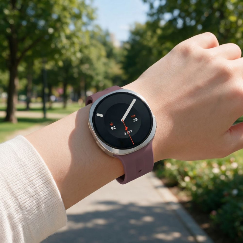 Tech-Protect Silicone Evo -ranneke Samsung Galaxy Watch 8 / 9 / Classic 40 / 44 / 46 mm -kelloille, samettiluumu