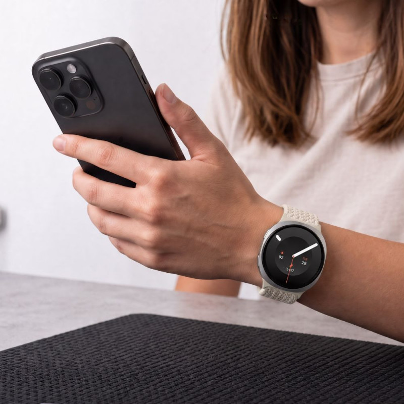 Tech-Protect NylonMag -ranneke Samsung Galaxy Watch 8 / 9 / Classic 40 / 44 / 46 mm -kelloille, Starlight