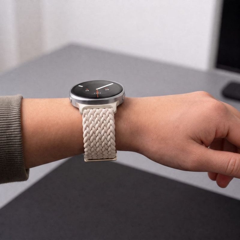 Tech-Protect NylonMag -ranneke Samsung Galaxy Watch 8 / 9 / Classic 40 / 44 / 46 mm -kelloille, Starlight
