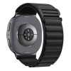 Tech-Protect Nylon Pro -ranneke Samsung Galaxy Watch 8 / 9 / Classic 40 / 44 / 46 mm -kelloille, musta