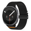 Tech-Protect Nylon Clasp -kellon ranneke, sopii malliin Samsung Galaxy Watch 8 / 9 / Classic 40 / 44 / 46 mm, musta