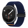 Tech-Protect Nylon Clasp -kellon ranneke, sopii malliin Samsung Galaxy Watch 8 / 9 / Classic 40 / 44 / 46 mm, laivastonsininen