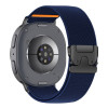 Tech-Protect Nylon Clasp -kellon ranneke, sopii malliin Samsung Galaxy Watch 8 / 9 / Classic 40 / 44 / 46 mm, laivastonsininen