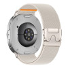 Tech-Protect Nylon Clasp -kellon ranneke, sopii malliin Samsung Galaxy Watch 8 / 9 / Classic 40 / 44 / 46 mm, Starlight