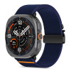 Tech-Protect Nylon Clasp -kellon ranneke, sopii malliin Samsung Galaxy Watch Ultra 1 / 2 2024-2026 47 mm, laivastonsininen