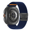 Tech-Protect Nylon Clasp -kellon ranneke, sopii malliin Samsung Galaxy Watch Ultra 1 / 2 2024-2026 47 mm, laivastonsininen
