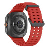 Tech-Protect Iconband Pro -kellon ranneke, sopii malliin Samsung Galaxy Watch Ultra 1 / 2 2024-2026 47 mm, karmiininpunainen