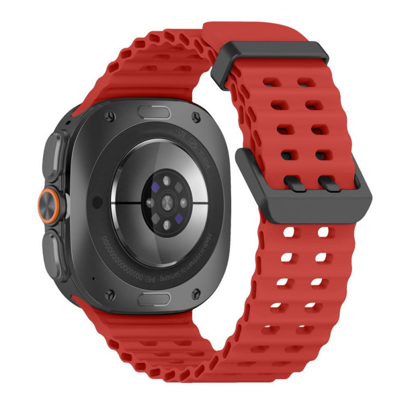 Tech-Protect Iconband Pro -kellon ranneke, sopii malliin Samsung Galaxy Watch Ultra 1 / 2 2024-2026 47 mm, karmiininpunainen