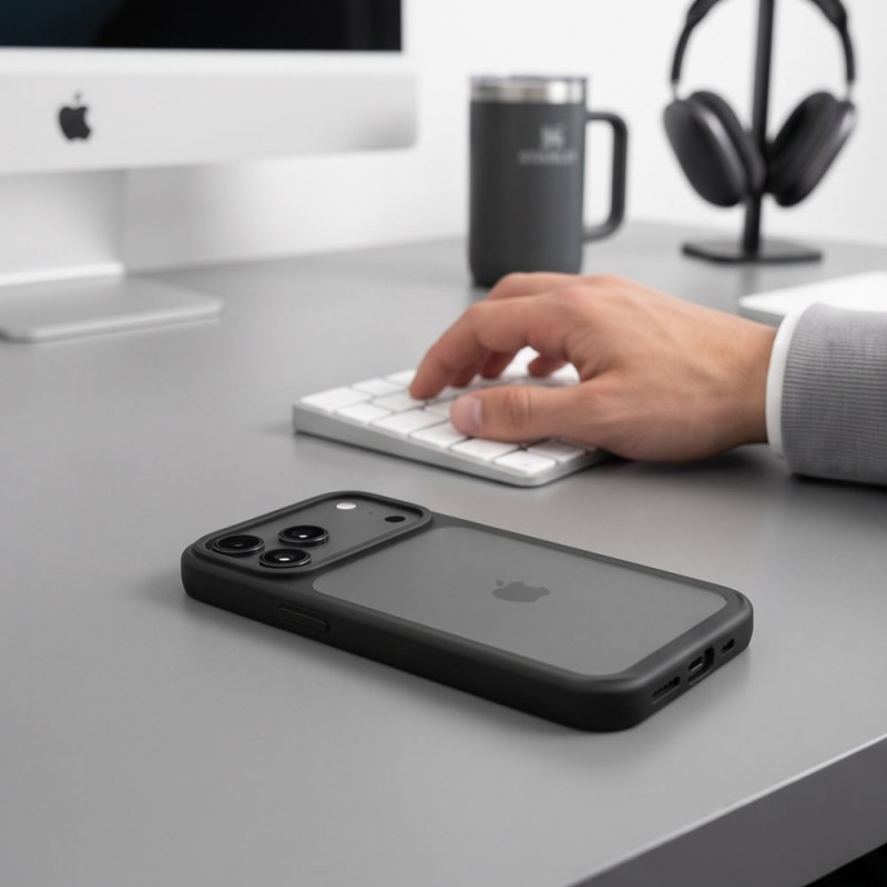 Tech-Protect Magmat CC -suojakuori puhelimelle Apple iPhone 17 Pro / 18 Pro, mattamusta