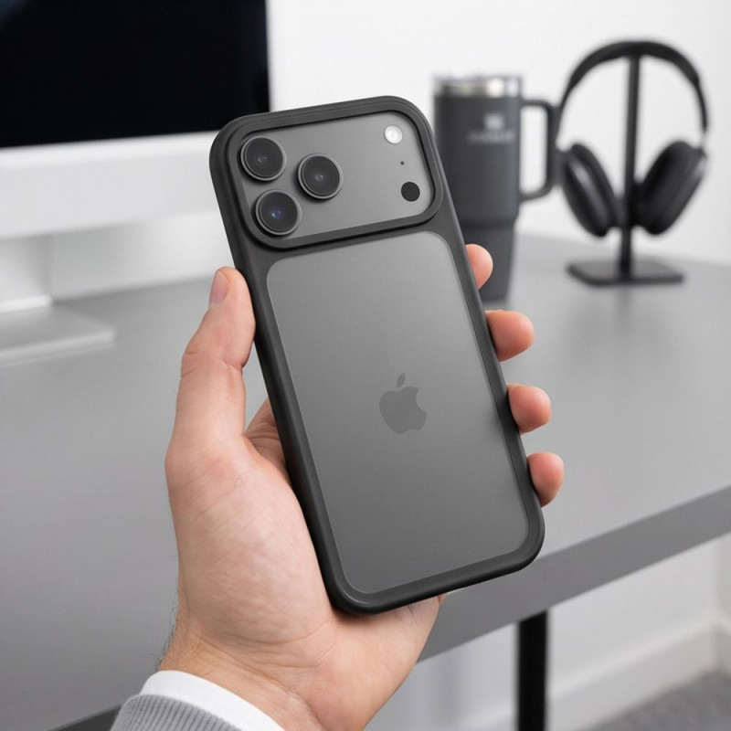 Tech-Protect Magmat CC -suojakuori puhelimelle Apple iPhone 17 Pro Max / 18 Pro Max, mattamusta