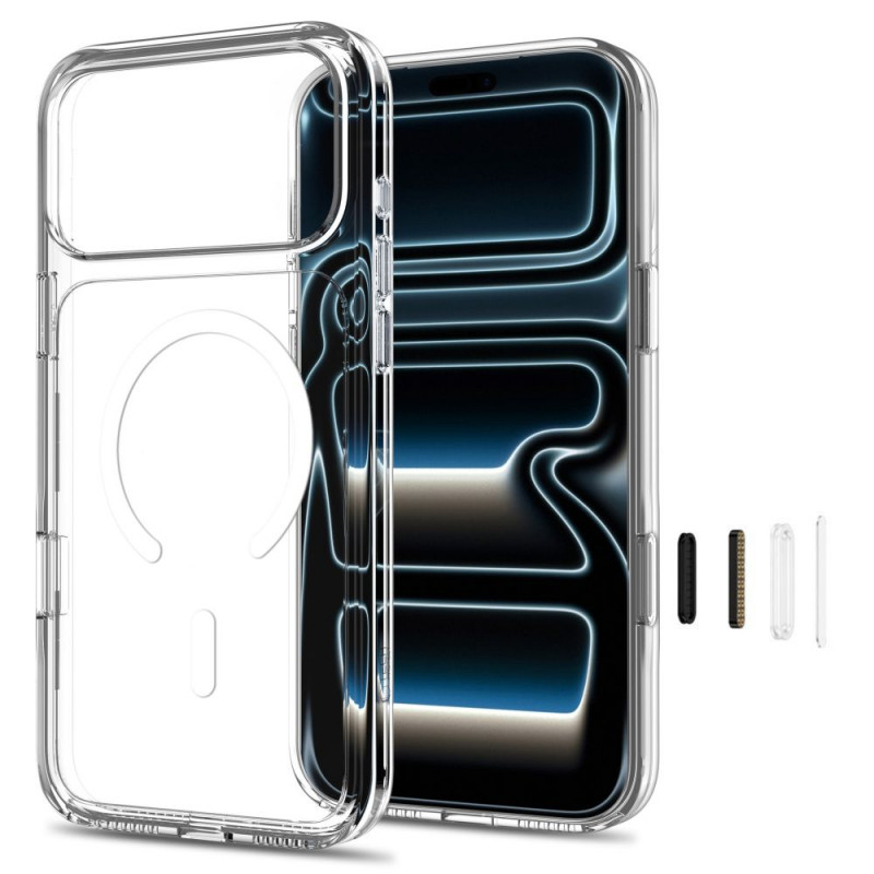 Tech-Protect FlexAir Hybrid CC MagSafe -suojakuori puhelimelle Apple iPhone 17 Pro Max / 18 Pro Max, kirkas
