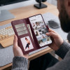 Tech-Protect Wallet -suojakotelo Xiaomi Redmi Note 17 Pro 5G, viininpunainen