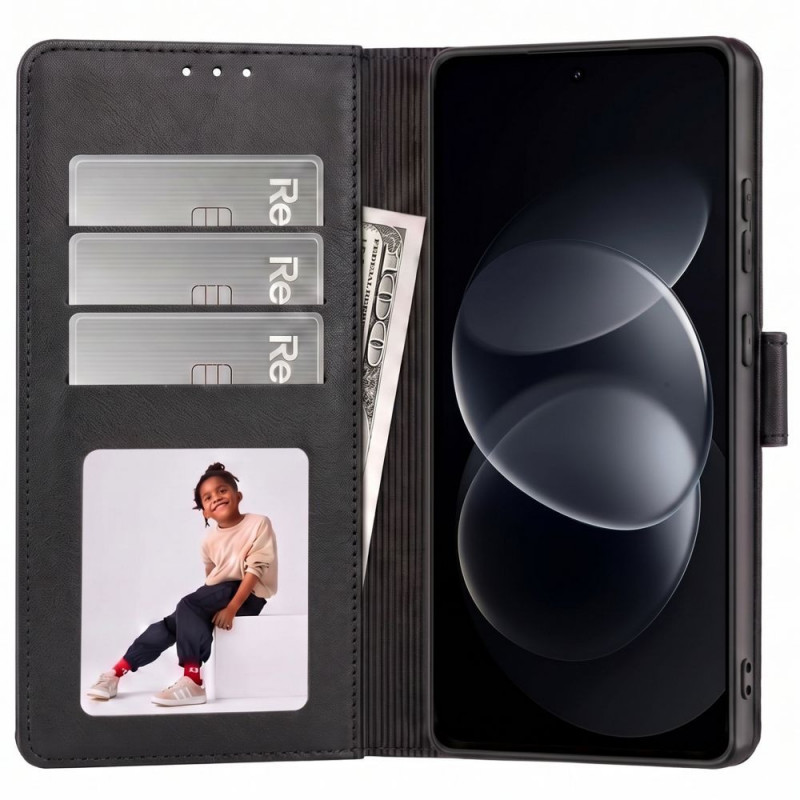 Tech-Protect Wallet -suojakotelo Xiaomi Redmi Note 17 Pro Max 5G, mattamusta