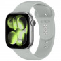 Tech-Protect Silicone -ranneke Apple Watch 8/9/10/11/12/SE 40/41/42 mm, harmaa