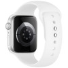 Tech-Protect Silicone -ranneke Apple Watch 8/9/10/11/12/SE 40/41/42 mm, valkoinen