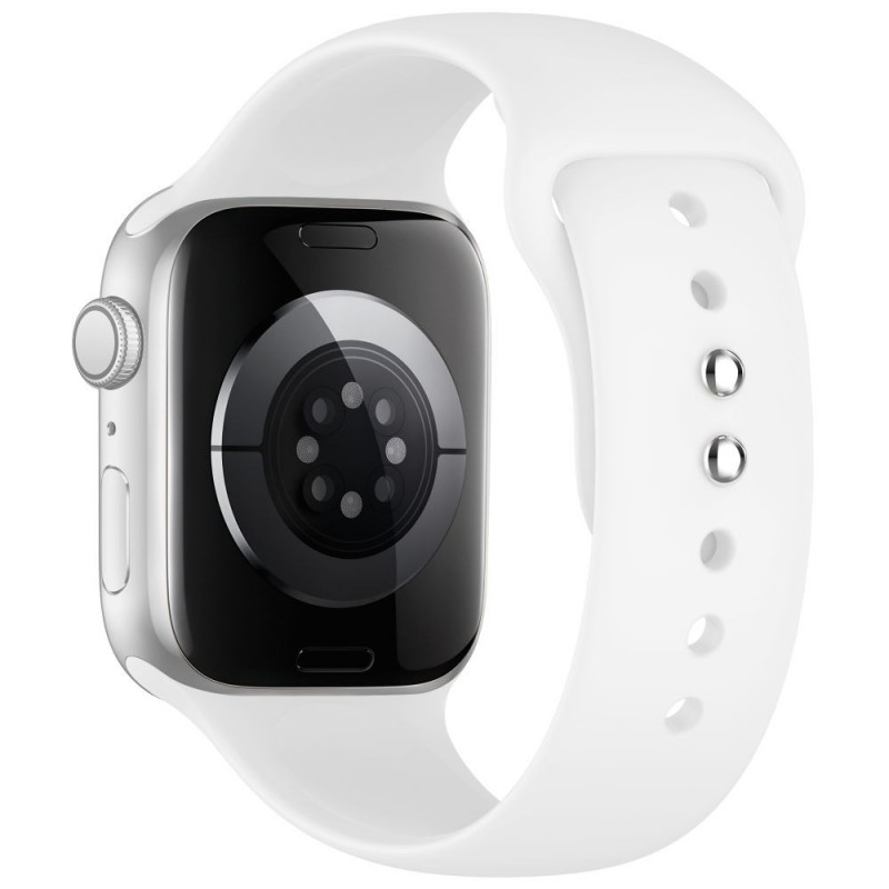 Tech-Protect Silicone -ranneke Apple Watch 8/9/10/11/12/SE 40/41/42 mm, valkoinen
