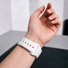 Tech-Protect Silicone -ranneke Apple Watch 8/9/10/11/12/SE 40/41/42 mm, valkoinen