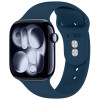 Tech-Protect Silicone -ranneke Apple Watch 8/9/10/11/12/SE 40/41/42 mm, laivastonsininen