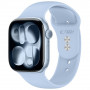Tech-Protect Silicone -ranneke Apple Watch 8/9/10/11/12/SE 40/41/42 mm, vaaleansininen