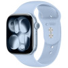 Tech-Protect Silicone -ranneke Apple Watch 8/9/10/11/12/SE 40/41/42 mm, vaaleansininen