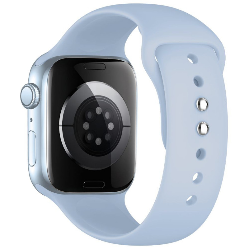 Tech-Protect Silicone -ranneke Apple Watch 8/9/10/11/12/SE 40/41/42 mm, vaaleansininen