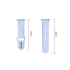 Tech-Protect Silicone -ranneke Apple Watch 8/9/10/11/12/SE 40/41/42 mm, vaaleansininen