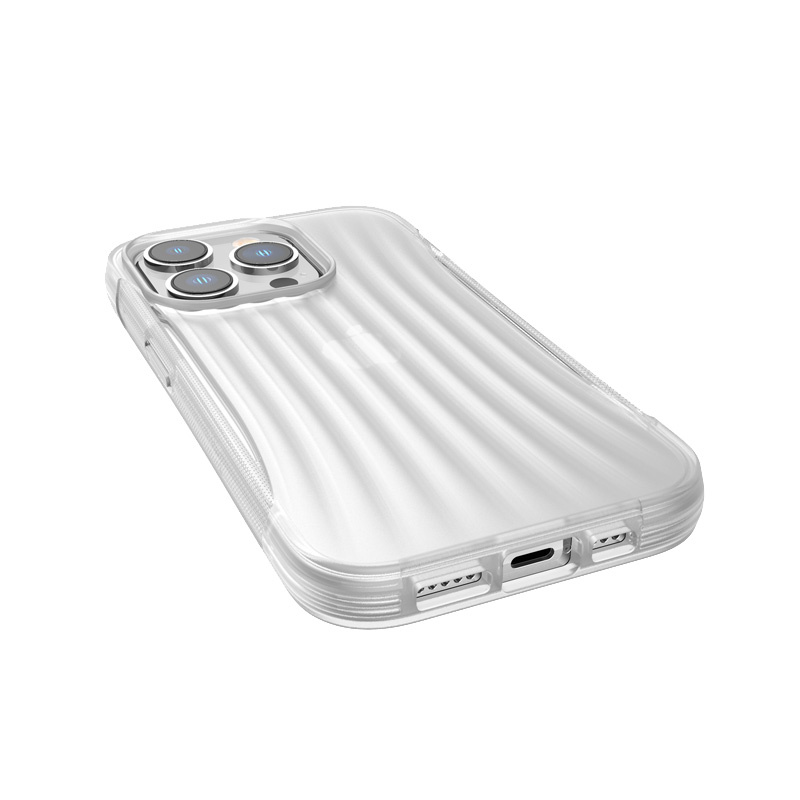 X-Doria Raptic Clutch -suojakotelo Apple iPhone 14 Pro:lle, läpinäkyvä