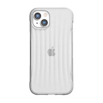 X-Doria Raptic Clutch -suojakotelo Apple iPhone 14 Plus / 15 Plus -puhelimelle, läpinäkyvä