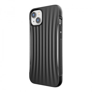 X-Doria Raptic Clutch -suojakotelo Apple iPhone 14 Plus / 15 Plus -puhelimelle, musta