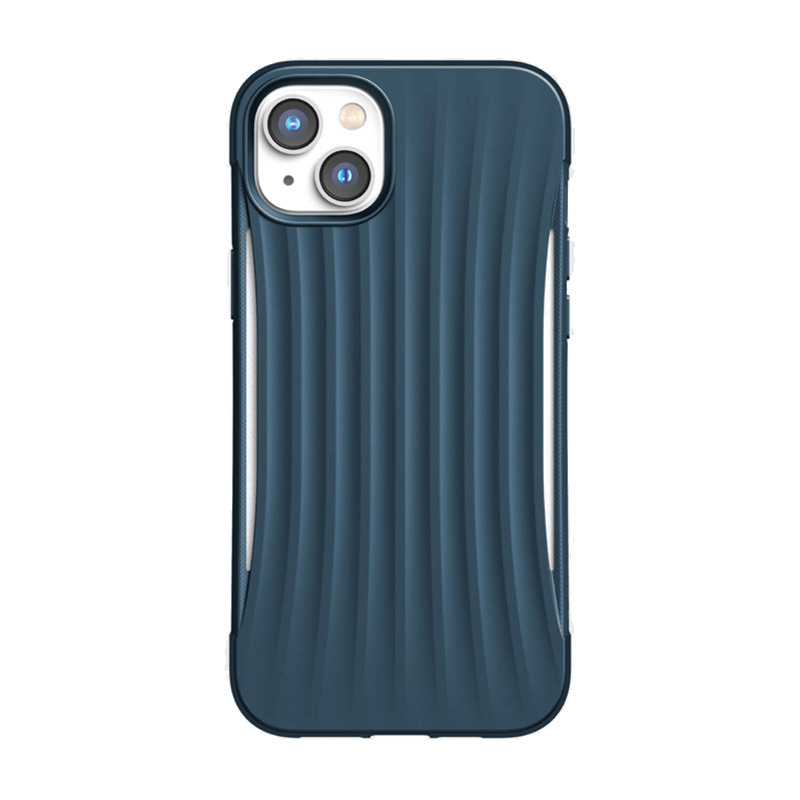 X-Doria Raptic Clutch -suojakotelo Apple iPhone 14 Plus / 15 Plus -puhelimelle, sininen
