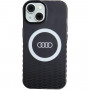 Audi IML Big Logo MagSafe suojakuori iPhone 15 / 14 / 13, musta (AUDI000075)