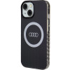 Audi IML Big Logo MagSafe suojakuori iPhone 15 / 14 / 13, musta (AUDI000075)