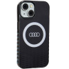 Audi IML Big Logo MagSafe suojakuori iPhone 15 / 14 / 13, musta (AUDI000075)