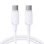 Joyroom S-A14 Multi-Color Series USB-C - USB-C kaapeli, 60 W, 480 Mbps, 1,2 m, valkoinen (S-CC100A141W)