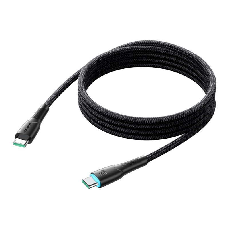 Joyroom Starry Series SA32-CC3 USB-C - USB-C -kaapeli, 60 W, 480 Mbps, 1 m, musta