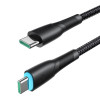 Joyroom Starry Series SA32-CC3 USB-C - USB-C -kaapeli, 60 W, 480 Mbps, 1 m, musta