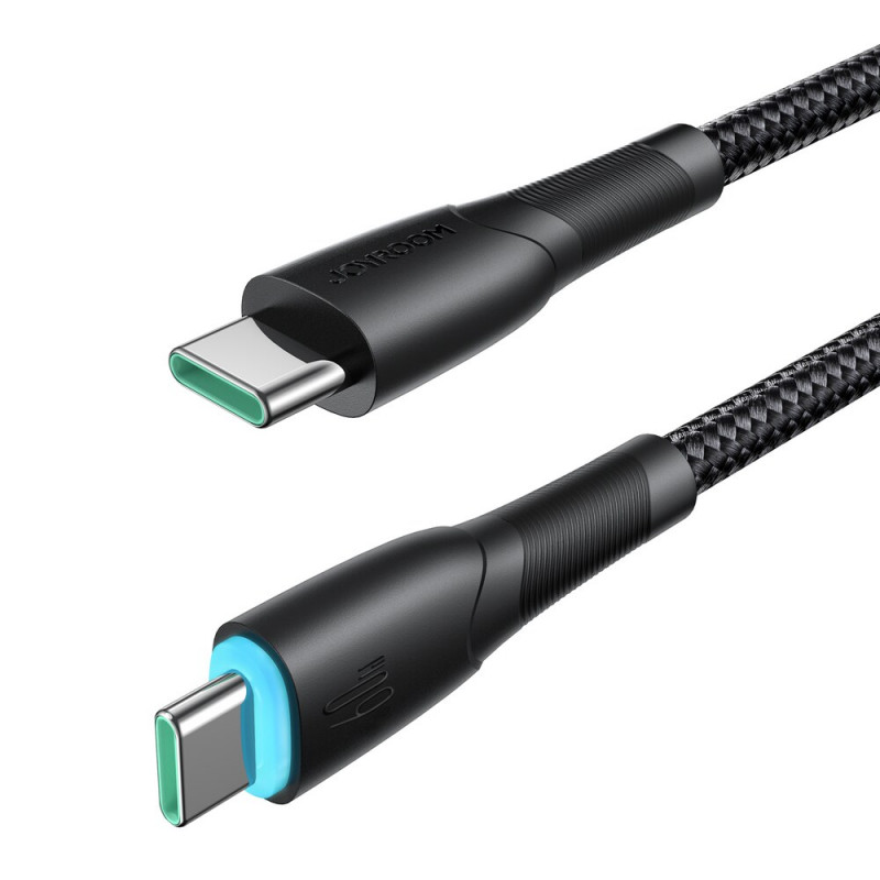 Joyroom Starry Series SA32-CC3 USB-C - USB-C -kaapeli, 60 W, 480 Mbps, 1 m, musta