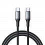 Joyroom Flash Series S-A28 USB-C - USB-C -kaapeli, 60 W, 480 Mbps, 1 m, musta
